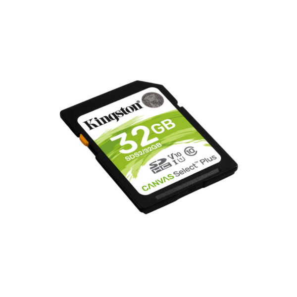 KINGSTON Memory Card Secure Digital Canvas Select Plus SDS2/32GB, Class 10