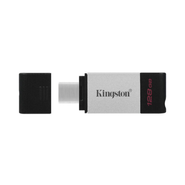 KINGSTON USB Stick Data Traveler DT80/128GB, USB 3.2 Type-C, Silver/Black