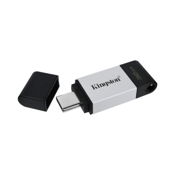 KINGSTON USB Stick Data Traveler DT80/32GB, USB 3.2 Type-C, Silver/Black